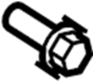 View Screw. Latch. Bolt. (Front) Full-Sized Product Image