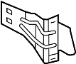 Image of Bumper Face Bar Bracket image for your 2021 Ford F-150 3.3L Duratec V6 FLEX A/T RWD XLT Extended Cab Pickup Fleetside 