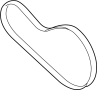 Image of Accessory Drive Belt image for your 2014 Ford F-250 Super Duty   