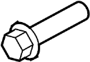 View Engine Water Pump Pulley Bolt Full-Sized Product Image 1 of 2
