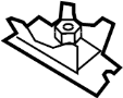 View Nut. Mount. Cushion. Bracket. Body. (Front, Lower) Full-Sized Product Image