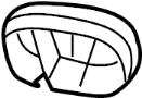 View Running Board End Cap (Front, Rear) Full-Sized Product Image
