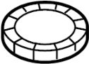 Image of Fuel Tank Lock Ring image for your 2021 Ford F-350 Super Duty 6.7L Power-Stroke V8 DIESEL A/T 4WD XLT Standard Cab Pickup Fleetside 