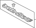 Image of Grille Reinforcement (Upper) image for your 2021 Ford F-150 3.0L Power-Stroke V6 DIESEL A/T RWD XLT Extended Cab Pickup Fleetside 
