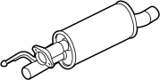 Image of Exhaust Pipe (Front) image for your 2019 Ford F-150 3.3L Duratec V6 FLEX A/T 4WD XL Crew Cab Pickup Fleetside 