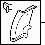 Image of Body C-Pillar Trim Panel (Upper) image for your 2009 Ford F-250 Super Duty 6.4L Power-Stroke V8 DIESEL A/T RWD XL Extended Cab Pickup 