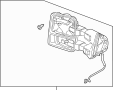 Image of Door Mirror (Rear) image for your 1999 Ford Taurus  SE Sedan 