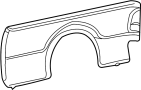 Image of Truck Bed Panel image for your 1996 Ford Ranger 3.0L Vulcan V6 A/T RWD Splash Standard Cab Pickup Stepside 