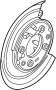Image of Brake Backing Plate image for your 2022 Ford F-350 Super Duty 6.7L Power-Stroke V8 DIESEL A/T RWD XLT Extended Cab Pickup Fleetside 