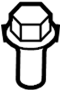 View Suspension Stabilizer Bar Bracket Bolt Full-Sized Product Image 1 of 2