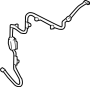 Image of Headlight Washer Hose image for your 2023 Ford F-350 Super Duty 6.7L Power-Stroke V8 DIESEL A/T 4WD XLT Standard Cab Pickup Fleetside 