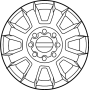 Image of Wheel image for your 2022 Ford Transit-350 3.5L EcoBoost V6 A/T AWD Base Extended Cargo Van 
