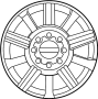 Image of Wheel image for your 2024 Ford F-150 2.7L EcoBoost V6 A/T RWD XLT Extended Cab Pickup Fleetside 