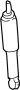 Image of Suspension Shock Absorber (Front) image for your 2024 Ford F-250 Super Duty 6.7L Power-Stroke V8 DIESEL A/T 4WD XLT Crew Cab Pickup Fleetside 