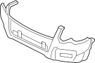 Image of Bumper Cover (Upper) image for your 2019 Ford Ranger  XL Crew Cab Pickup Fleetside 