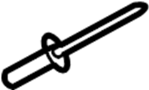 Image of Rivet. License. Bracket. A clip to retain the. image for your 2018 Ford Transit-250   