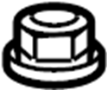 View Nut. Mount. Bracket. Strut. (Upper) Full-Sized Product Image