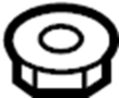 Image of Nut. Rail. Roof. Nut used to secure the. image for your 2010 Ford Expedition  Limited Sport Utility 