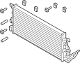 Image of A/C Condenser image for your 2001 Ford F-250 Super Duty 7.3L Power-Stroke V8 DIESEL A/T RWD Lariat Extended Cab Pickup Fleetside 