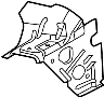 Image of Fender Apron Reinforcement (Front, Upper) image for your 2023 Ford Expedition   