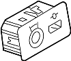 View Audio Auxiliary Jack Trim Plate Full-Sized Product Image