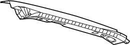 Image of Roof Header Panel (Rear) image for your 2013 Ford F-350 Super Duty  XLT Extended Cab Pickup 