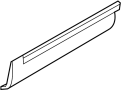 Image of Door Molding (Rear, Lower) image for your 2014 Ford Police Interceptor Utility   