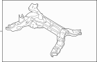 Image of Suspension Subframe Crossmember (Rear) image for your 2023 Ford Explorer  Platinum Sport Utility 