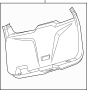Image of Liftgate Trim Cover (Lower) image for your 2022 Ford F-150 3.5L EcoBoost V6 A/T 4WD SSV Extended Cab Pickup Fleetside 