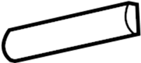 Image of Liftgate Pull Handle Cap image for your 2007 Ford F-150 5.4L Triton V8 FLEX A/T RWD XL Standard Cab Pickup Fleetside 