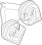 Image of Horn image for your 1999 Ford E-250 Econoline 5.4L Triton V8 BI-FUEL A/T Base Extended Cargo Van 