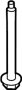 View Suspension Crossmember Bolt (Front, Rear, Lower) Full-Sized Product Image