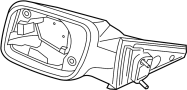 Image of Door Mirror (Rear) image for your 1999 Ford Taurus 3.0L Duratec V6 A/T SE Wagon 
