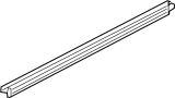 View Door Window Belt Weatherstrip (Front, Upper) Full-Sized Product Image 1 of 2