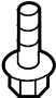 View Drive Shaft Center Support Bolt (Front, Rear) Full-Sized Product Image