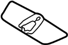 View Liftgate Trim Scuff Plate Cap Full-Sized Product Image 1 of 2