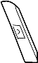 View Seat Belt Height Adjuster Cover (Upper) Full-Sized Product Image