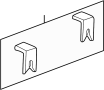 View Headlight Fastener Clip Full-Sized Product Image 1 of 3