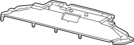 View Radiator Support Air Deflector (Front, Upper) Full-Sized Product Image