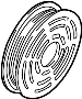View A/C Compressor Clutch Pulley Full-Sized Product Image 1 of 2