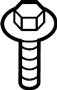 View Radiator Support Panel Bolt (Upper, Lower) Full-Sized Product Image
