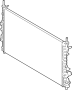 Image of Radiator image for your 2001 Ford F-250 Super Duty 7.3L Power-Stroke V8 DIESEL A/T RWD XL Extended Cab Pickup 