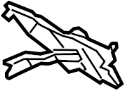 Image of Bolt. Screw. Striker. Check. Door. (Lower). Door Check Bolt. Hood. image for your 2016 Ford F-250 Super Duty 6.7L Power-Stroke V8 DIESEL A/T 4WD XL Standard Cab Pickup 