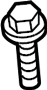 Image of SCREW. image for your 2021 Ford F-150 3.3L Duratec V6 FLEX A/T 4WD XL Standard Cab Pickup Fleetside 