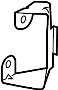 View Power Steering Pump Reservoir Bracket Full-Sized Product Image 1 of 2