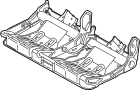 Image of Seat Frame (Right, Rear) image for your 2009 Ford F-150 5.4L Triton V8 FLEX A/T RWD XLT Extended Cab Pickup Fleetside 