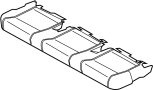 Image of Seat Cover (Rear) image for your 2021 Ford Transit-350 HD 3.5L EcoBoost V6 A/T RWD Base Extended Crew Van 