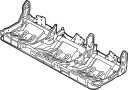 Image of Seat Frame (Right, Rear) image for your 2009 Ford F-150 5.4L Triton V8 FLEX A/T RWD XLT Extended Cab Pickup Fleetside 