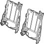 Image of Frame - Seat Back RETAINI. (Rear) image for your 2009 Ford F-150 5.4L Triton V8 FLEX A/T RWD XLT Extended Cab Pickup Fleetside 