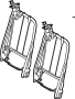 Image of Seat Back Frame (Front, Upper) image for your 2009 Ford F-150 5.4L Triton V8 FLEX A/T RWD XLT Extended Cab Pickup Fleetside 